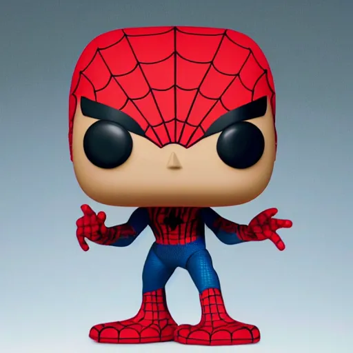 Prompt: spider-man funko pop, 4k realistic photo