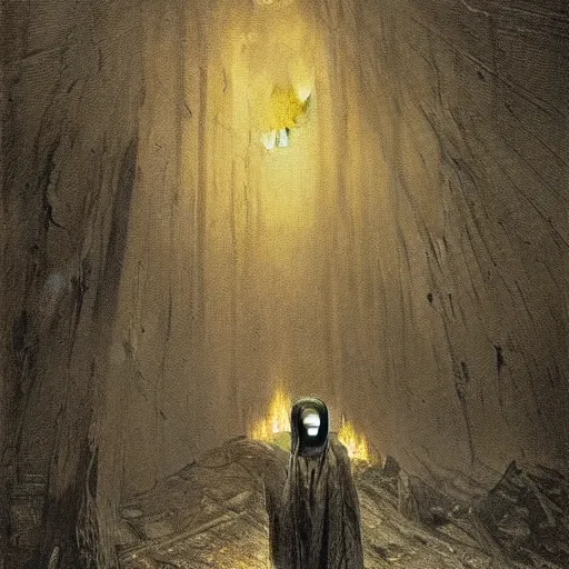 Image similar to the fire in my core heats my heart to the breaking point, twixt horror and despair my lungs catch, but cannot sate. The mind from direction fails, and cannot help but confuse my gait. dark concept art, by Greg Rutkowski, Gustav Dore, and Edvard Munch.