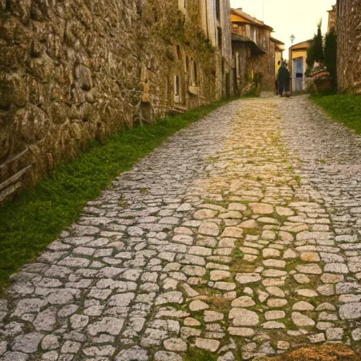 Image similar to camino santiago, photography, detailed, award winning photo, beautiful lighting