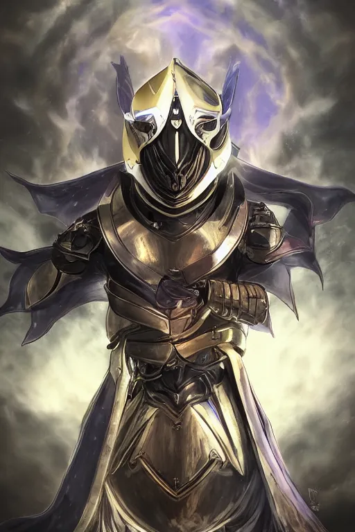 Image similar to helmet armor guardian destiny in witch queen illumination ray tracing hdr fanart arstation by sung choi robot ninja mask and eric pfeiffer and gabriel garza and casper konefal