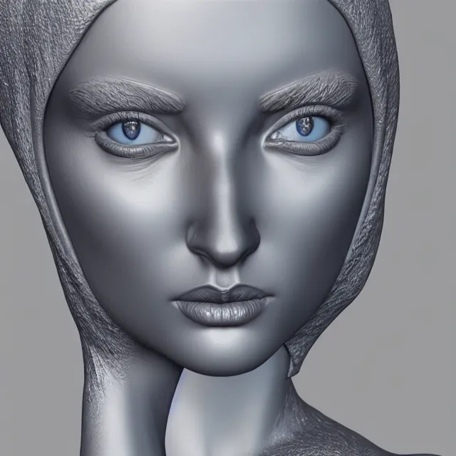 Image similar to thermal statue woman, highly detailed, 4 k, hdr, smooth, sharp focus, high resolution, award - winning photo, artgerm, photorealistic