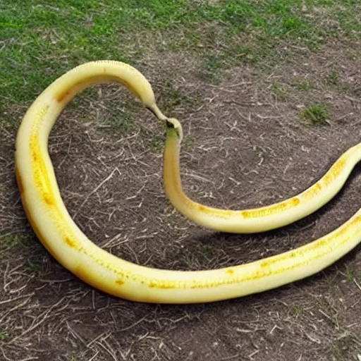 Image similar to a really long banana snake