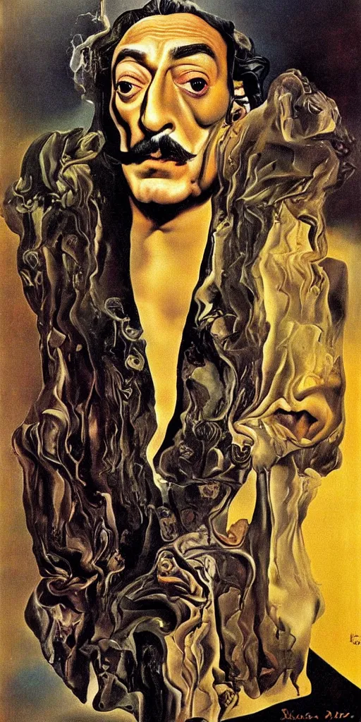 Image similar to Salvador Dalí portrait by Salvador Dalí, Surrealism, Atomic, Portlligat