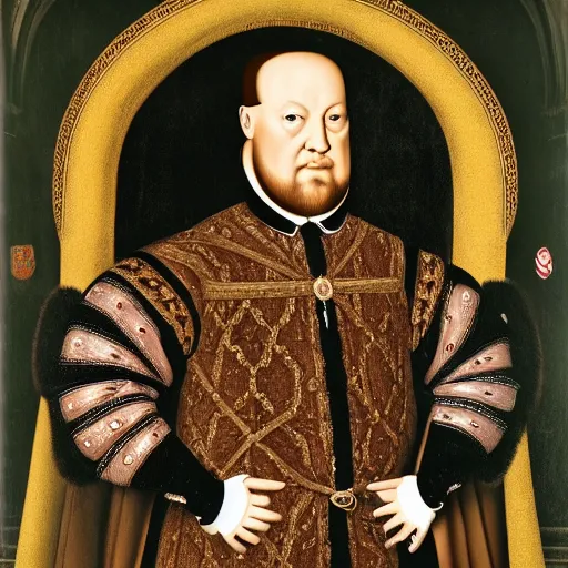 Prompt: modern photo portrait of henry viii