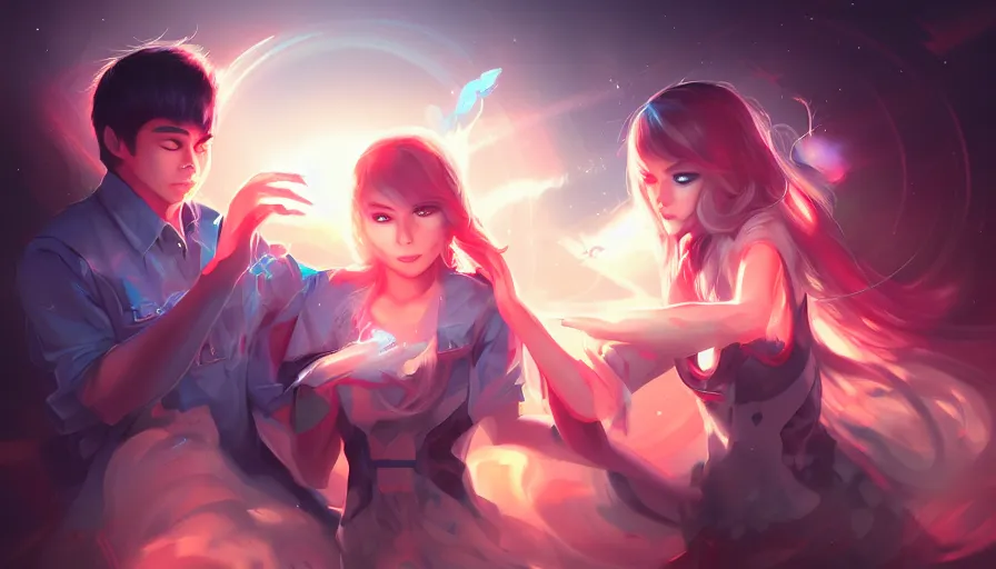 Image similar to the two complementary forces that make up all aspects and phenomena of life, by ROSS tran