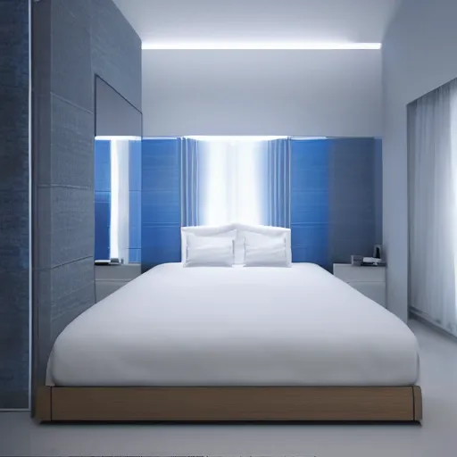 Image similar to white zen clean modern minimalist white room with tiny indoor blue hotspring by peter tarka softly lit well contoured smooth fair walls, up close shot, sharp focus, zen, clean, modern minimalist, zaha hadid octane highly render, 4 k, ultra hd,