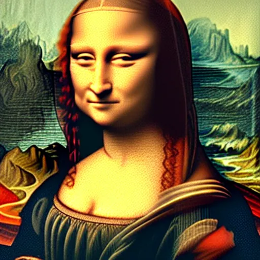 Prompt: The Mona Lisa but she is addicted to crystal meth