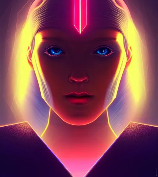 Image similar to symmetry!! russian prince of technology, solid cube of light, hard edges, product render retro - futuristic poster scifi, lasers and neon circuits, beautiful russian princess, intricate, elegant, highly detailed, digital painting, artstation, concept art, smooth, sharp focus, illustration, dreamlike, art by artgerm