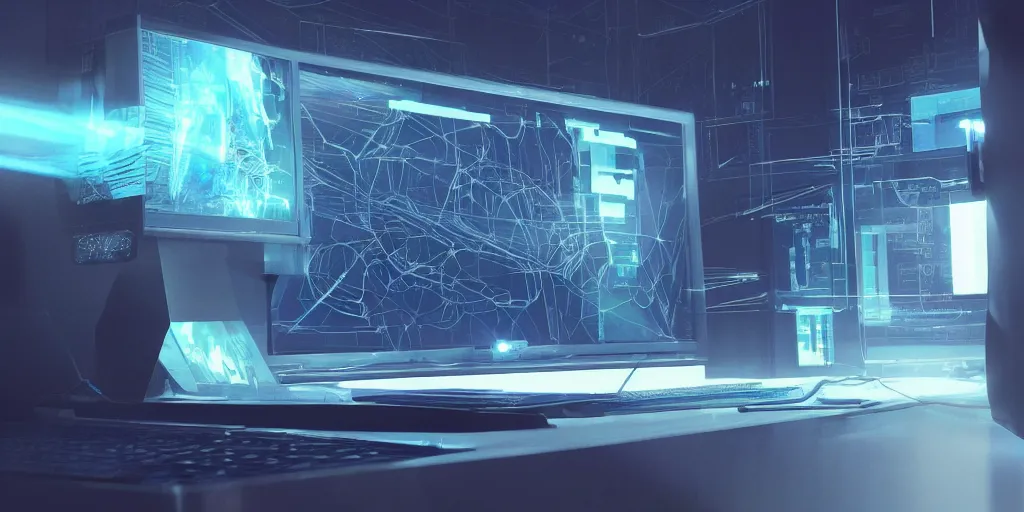 Prompt: digital analytics graphs but shown as a blue print or schematics drawing on a futuristic desktop monitor, ultra realistic, by cedric peyravernay, by kilian eng, high detail, digital painting, industrial art style, death stranding art style, cinematic lighting, artstation, cgsociety, unreal engine 5 render, octane render, 3 5 mm film grain