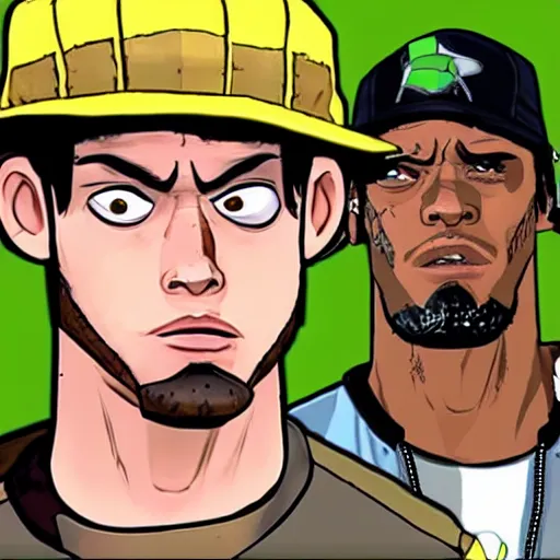 Image similar to Carl Jonson from GTA San Andreas looks like jojo