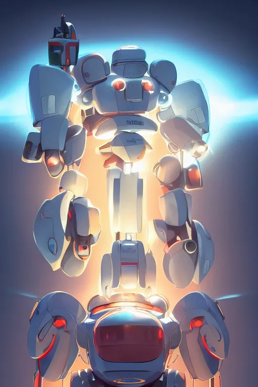 Image similar to metabots medabots medarotto medarot robot minimalist comics, behance hd by jesper ejsing, by rhads, makoto shinkai and lois van baarle, ilya kuvshinov, rossdraws global illumination ray tracing hdr radiating a glowing aura