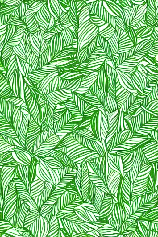 Prompt: minimalist boho style art of a green leave, illustration, vector art