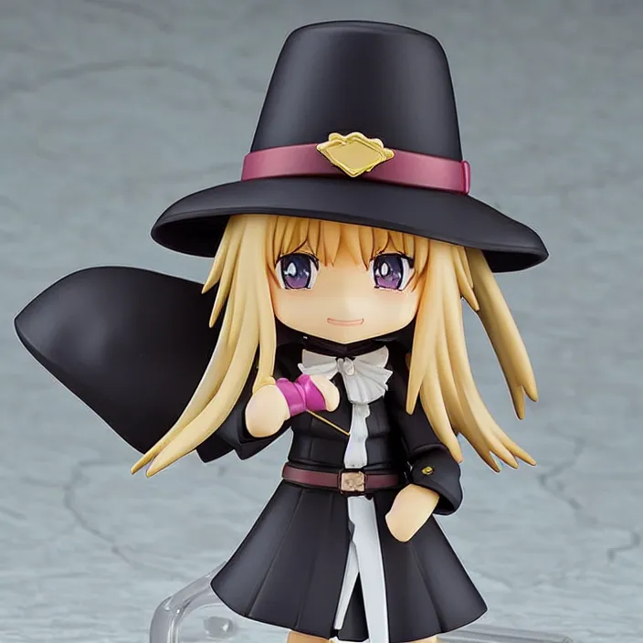 Prompt: Kirisame Marisa, An anime Nendoroid of Kirisame Marisa, figurine, detailed product photo