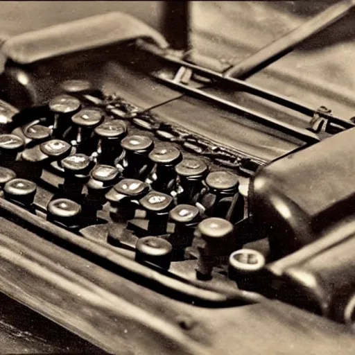 Image similar to Chicago Typewriter, but it's actually a Typewriter in the middle if Chicago