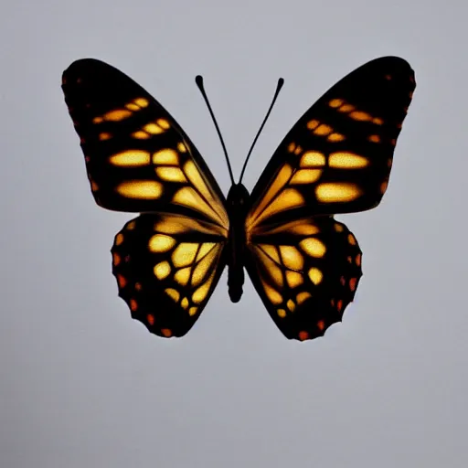 Prompt: transparent marble butterfly