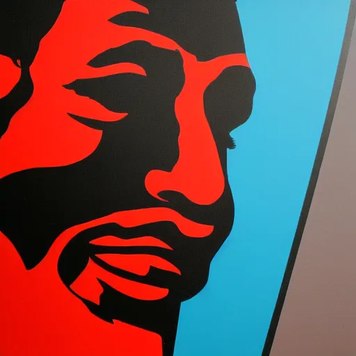 Image similar to Sideview Portrait of Michael Jordan Shepard Fairey