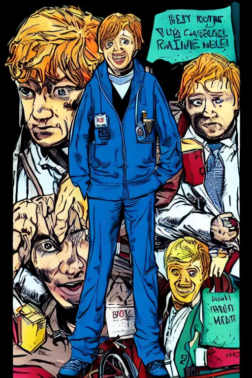 Image similar to Rupert Grint as Doc Oc, by Todd McFarlane