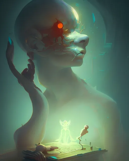 Image similar to toxicity, complex 3 d render by peter mohrbacher, ilya kuvshinov, victo ngai, ryohei hase, dramatic lighting, intricate, highly detailed, sharp focus, unreal engine, blender, artstation, masterpiece