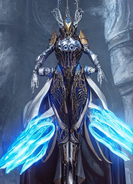 Image similar to photo of a sorceress near mage tower, warframe armor!!, cyborg, magical dress, fantasy, interesting angle, sharp focus, 8 k high definition, insanely detailed, intricate, intelligent, art by kazuya takahashi, fenghua zhong, sangsoo jeong, kevin hou