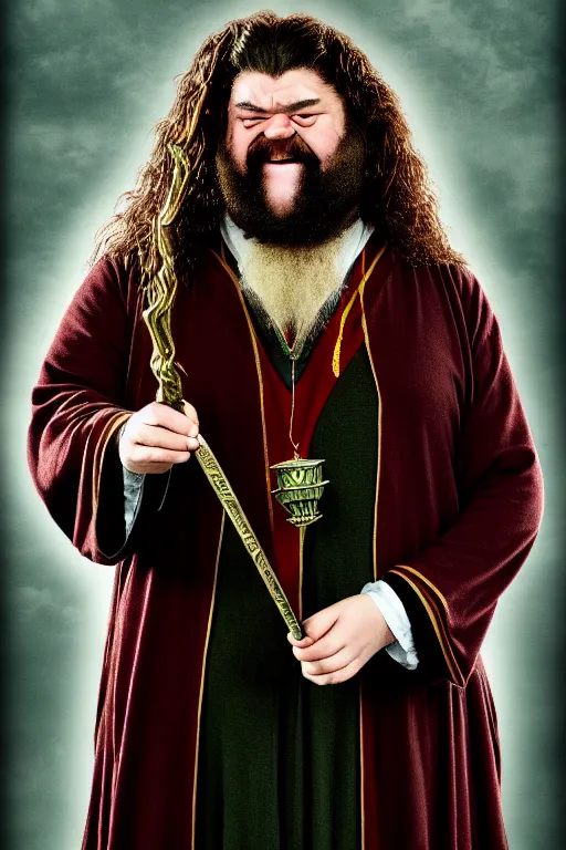 Prompt: hagrid frog mage, gryffindor, magic wand, hogwarts, high details, best composition, harry potter, dramatic pose, 4 k