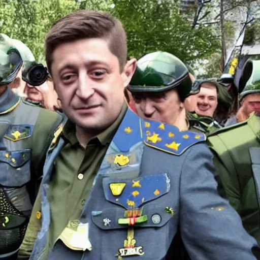 Image similar to zelensky war hero