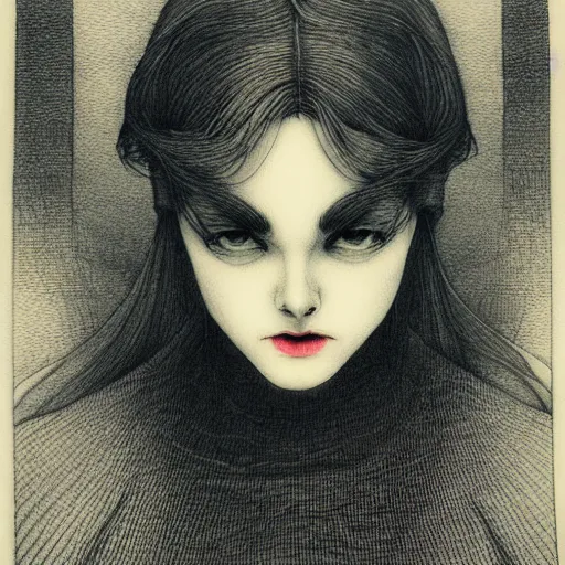 Prompt: medium portrait soft light, by sana takeda, inspired by victorian marvel comics, etching, fine, sharp high detail,