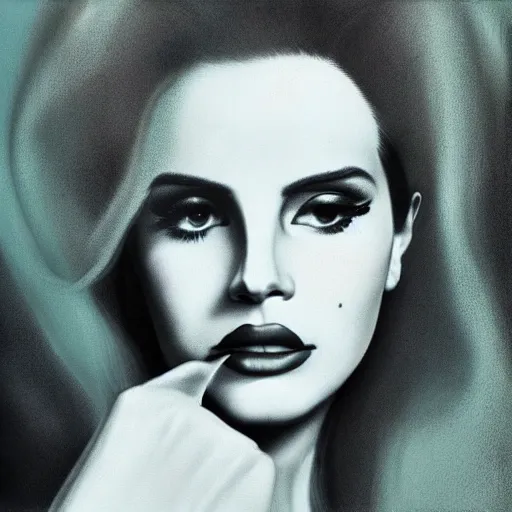 Image similar to Lana del rey album cover, photorealistic