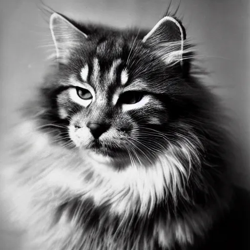 Image similar to igor the siberian cat photographed by george hurrell