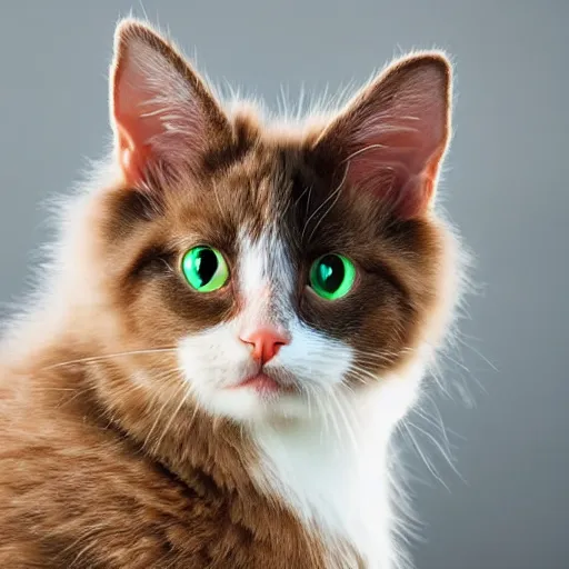 Orange and white cat with best sale green eyes