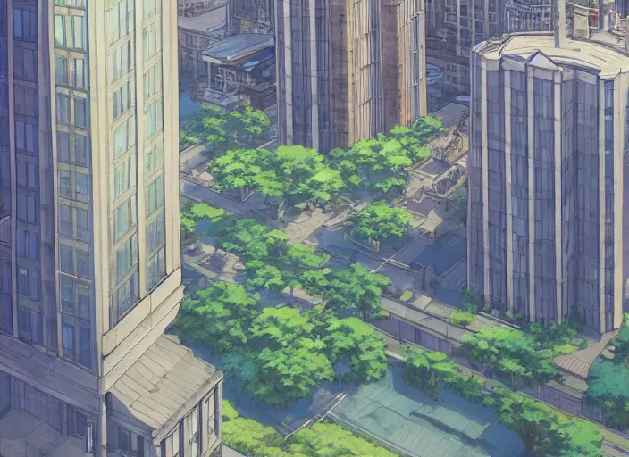 Prompt: looking out the balcony at the city of Pittsburgh, anime scenery by Makoto Shinkai, epic digital art
