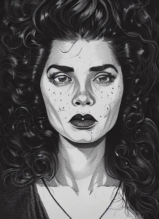 Image similar to highly detailed portrait of west side, cursed, 1 9 5 0's, surburb woman, magnificent, photographic realistic background, by james gilleard, by joe fenton, by kaethe butcher, trending on instagram, award winning details