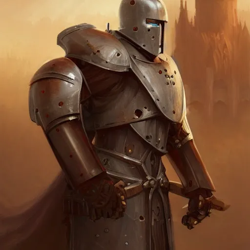 Image similar to beautiful warforged crusades construct wood steel holy cleric crusader runes warforged crusades tabard hooded cloak divine knights templar, intricate, elegant, highly detailed, digital painting, artstation, concept art, smooth, sharp focus, illustration, art by artgerm and greg rutkowski and alphonse mucha and loish and wlop