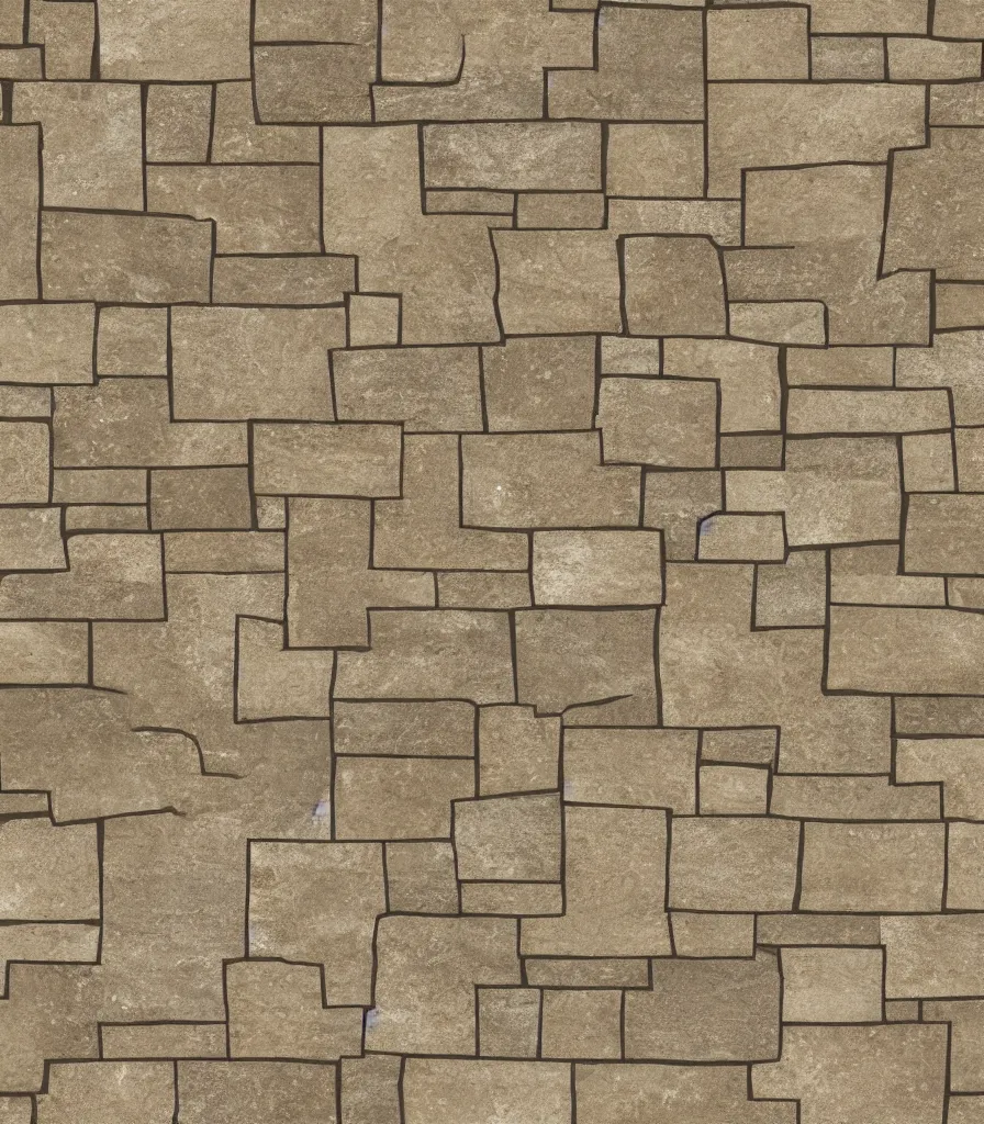 Image similar to texture map of beige stone with horizontal rectilinear engraving cutout