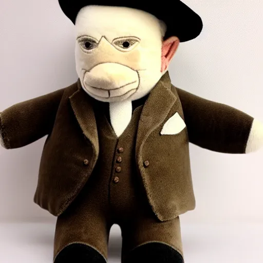 Image similar to plush winston churchill, detailed, custom