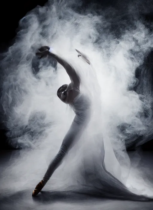 Image similar to a photorealistic dramatic hyperrealistic render of a glamorous beautiful elvis presley by ken brower and deborah ory of nyc dance project, lois greenfield, flowing cloth and smoke, beautiful dynamic dramatic dark moody lighting, volumetric, shadows, cinematic atmosphere, octane render, 8 k