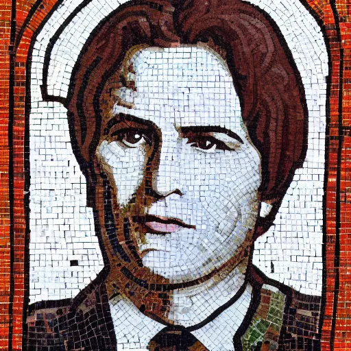 Prompt: portrait of bachir gemayel as a byzantine mosaic, perfect face, perfect eyes, very detailed, very realistic, elegant, top art, renowed artwork