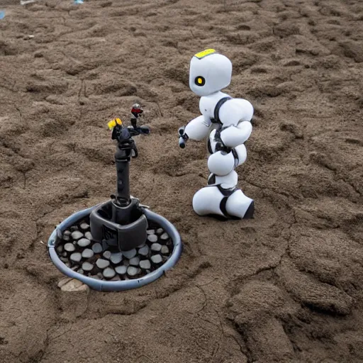 Image similar to robot play in mud