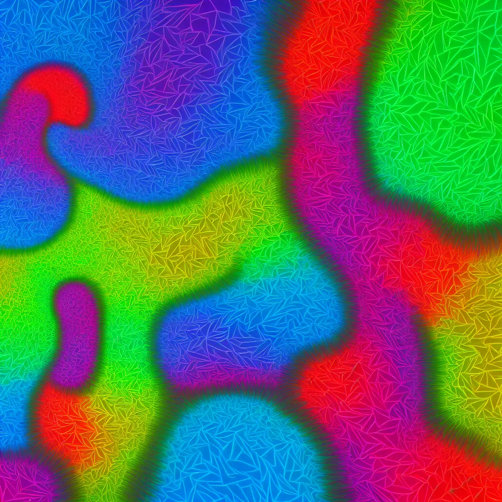 Prompt: impossible colorful 3 d fractal, octane render
