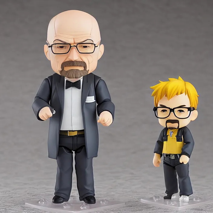 Image similar to walter white, an anime nendoroid of walter white, figurine, detailed product photo