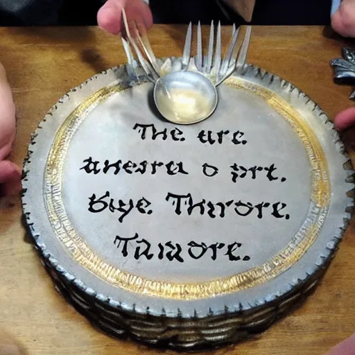 Prompt: the game of thrones bit with forks