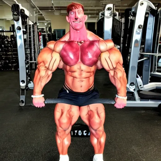 Prompt: Nigel Thornberry as a bodybuilder