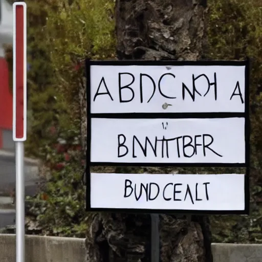 Prompt: a sign reading benedict cumberbatch