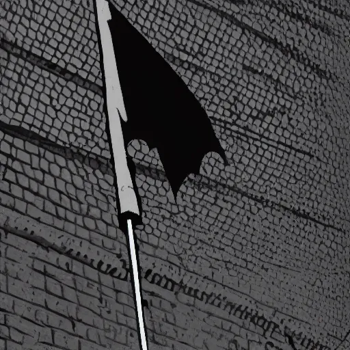 Image similar to illustration of a black flag waving in the wind