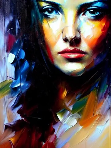 Image similar to neo - baroque portrait of a woman painted by henry asencio, leonid afremov, casey baugh, sandra chevrier, peter coulson