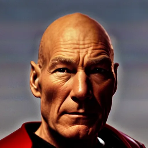 Image similar to portrait of patrick stewart as magneto ( x - men )