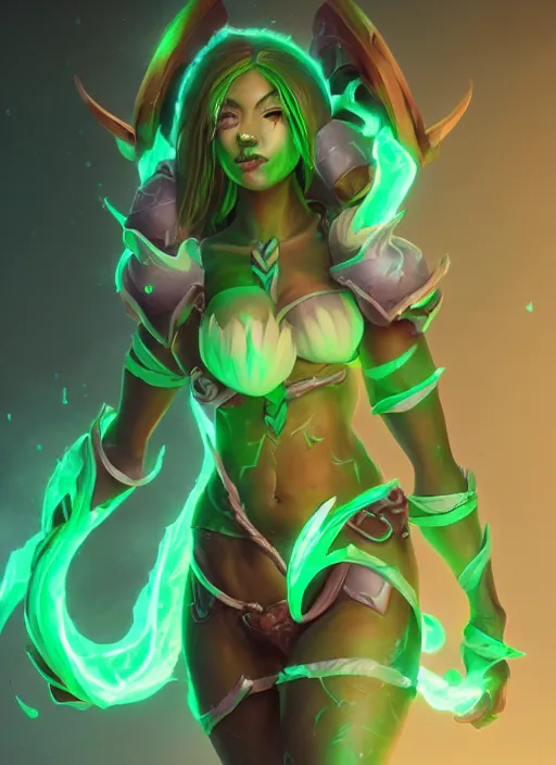 Image similar to female thresh, from league of legends, hyper detailed, digital art, trending in artstation, cinematic lighting, studio quality, smooth render, fluorescent skin, unreal engine 5 rendered, octane rendered, art style by klimt and nixeu and ian sprigger and wlop and krenz cushart