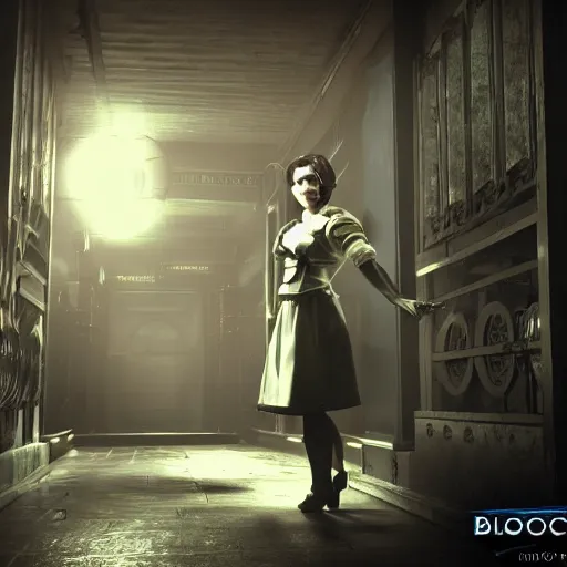 Image similar to elizabeth'bioshock'realistic photo, cinematic scene