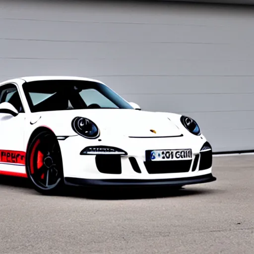 Image similar to a porsche 9 1 1 gt 3 as a fluffy children toy