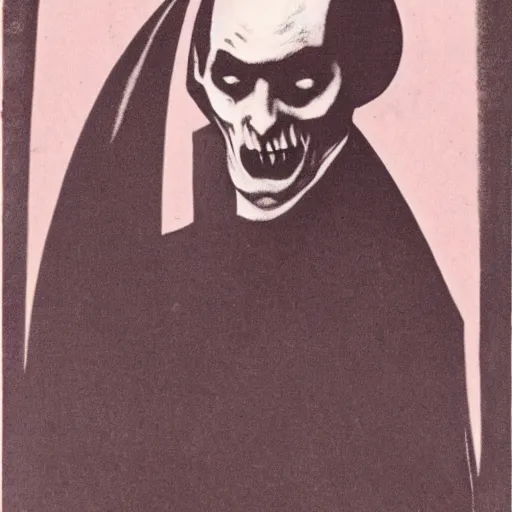 Image similar to dracula in the 1 9 2 2 nosferatu movie