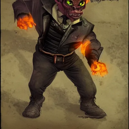 Image similar to michael cerra as a goblin